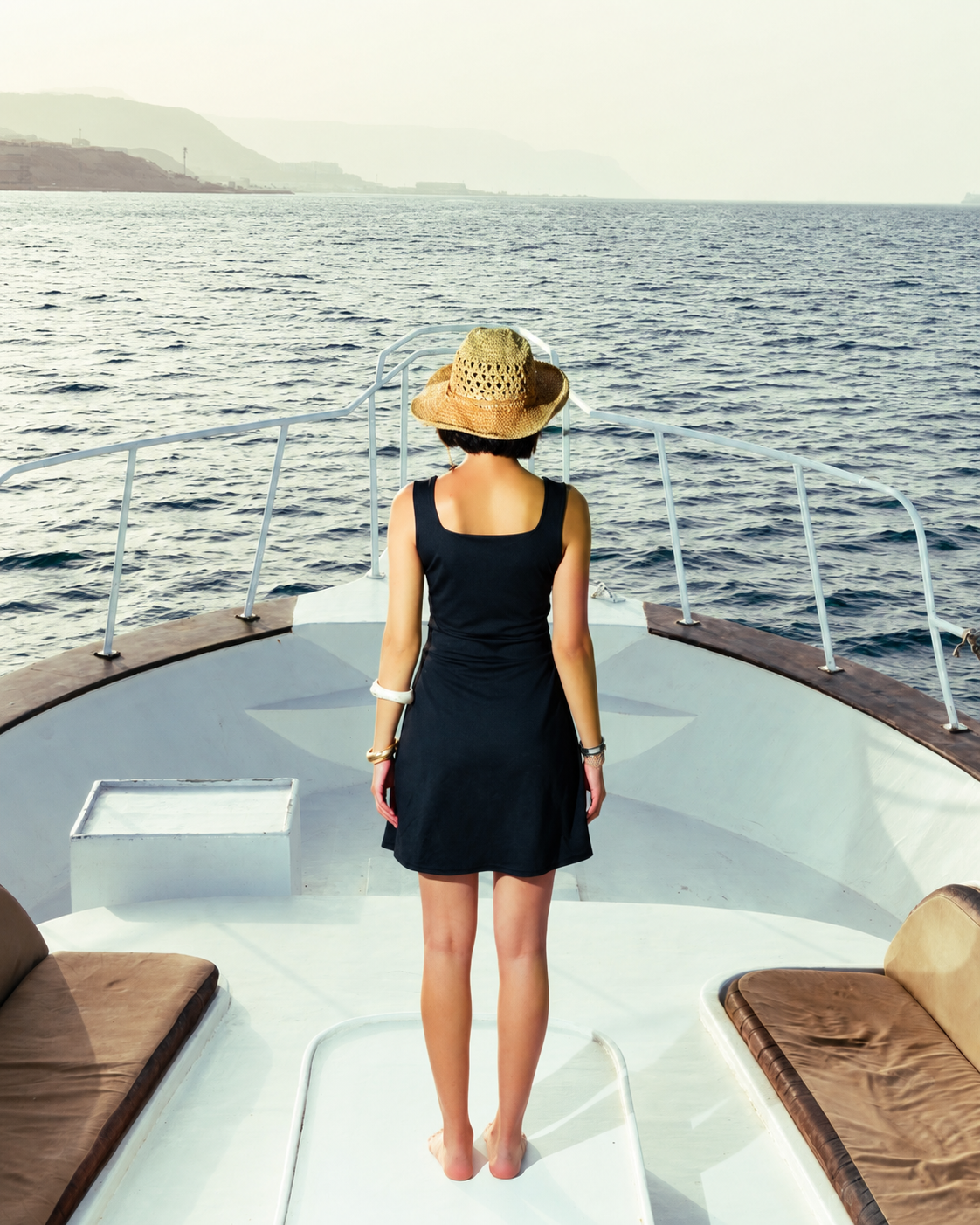 La Mer Black Embroidered Swimdress