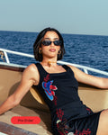 La Mer Black Embroidered Swimdress - pre order 15 days